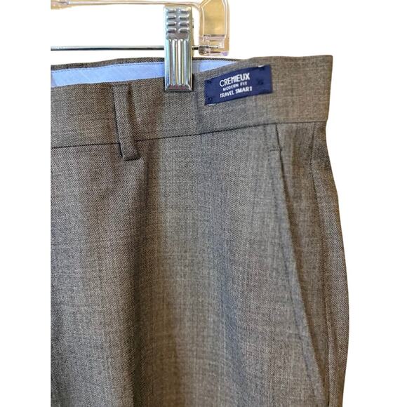 Cremieux Gray Wool Blend Travel Pants 36R Modern Fit NWT - Picture 4 of 10